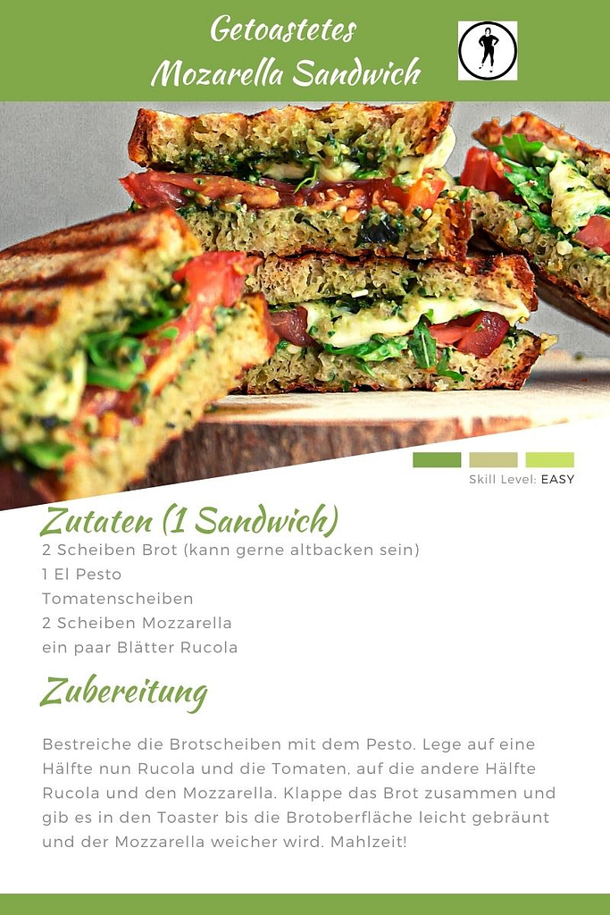 Familienküche Rezept Mozzarella Sandwich